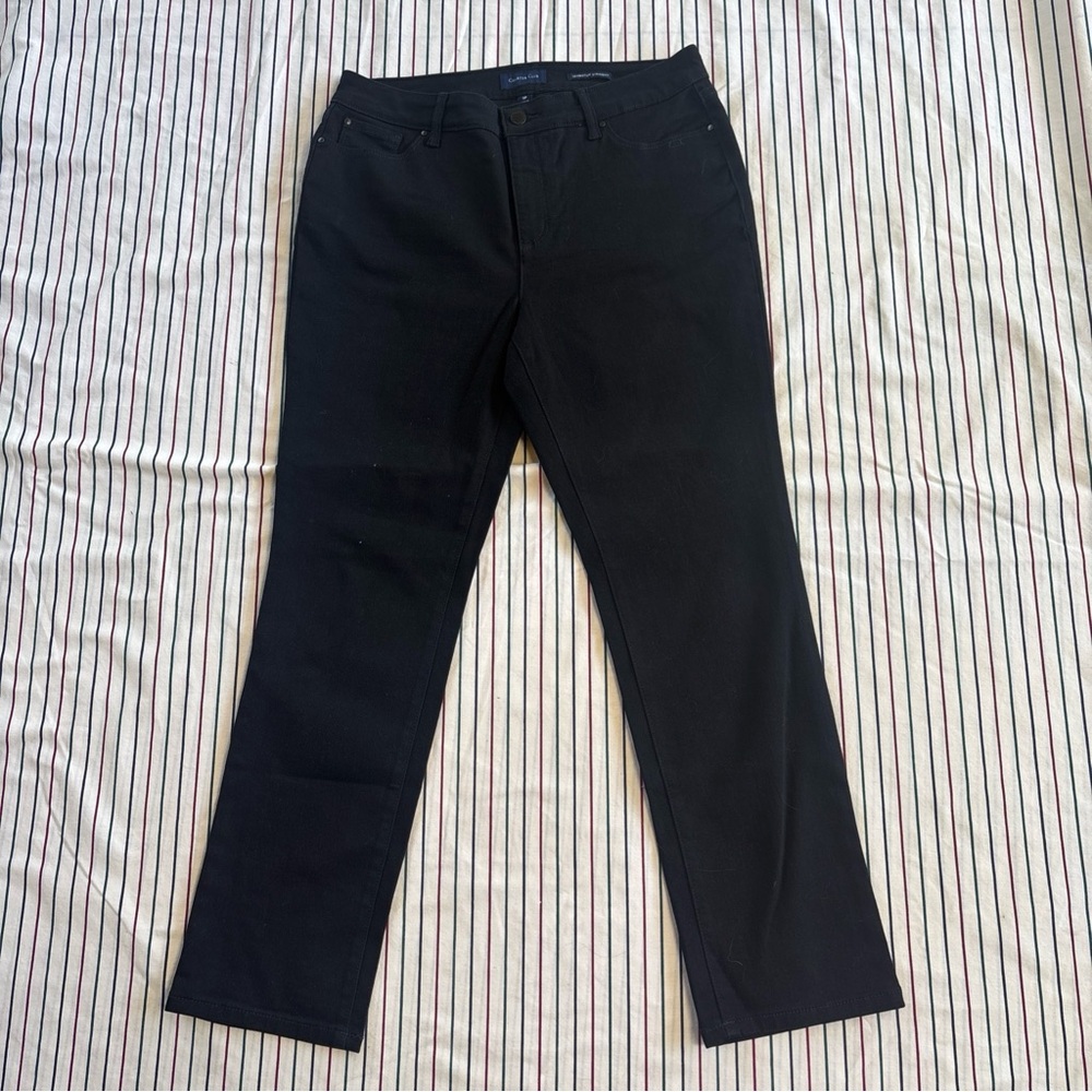 Charter Club Dark Gray Lexington Straight Jeans